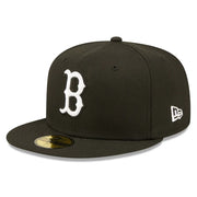 Boston Red Sox New Era Team Logo 59FIFTY Fitted Hat - Black Techwosell