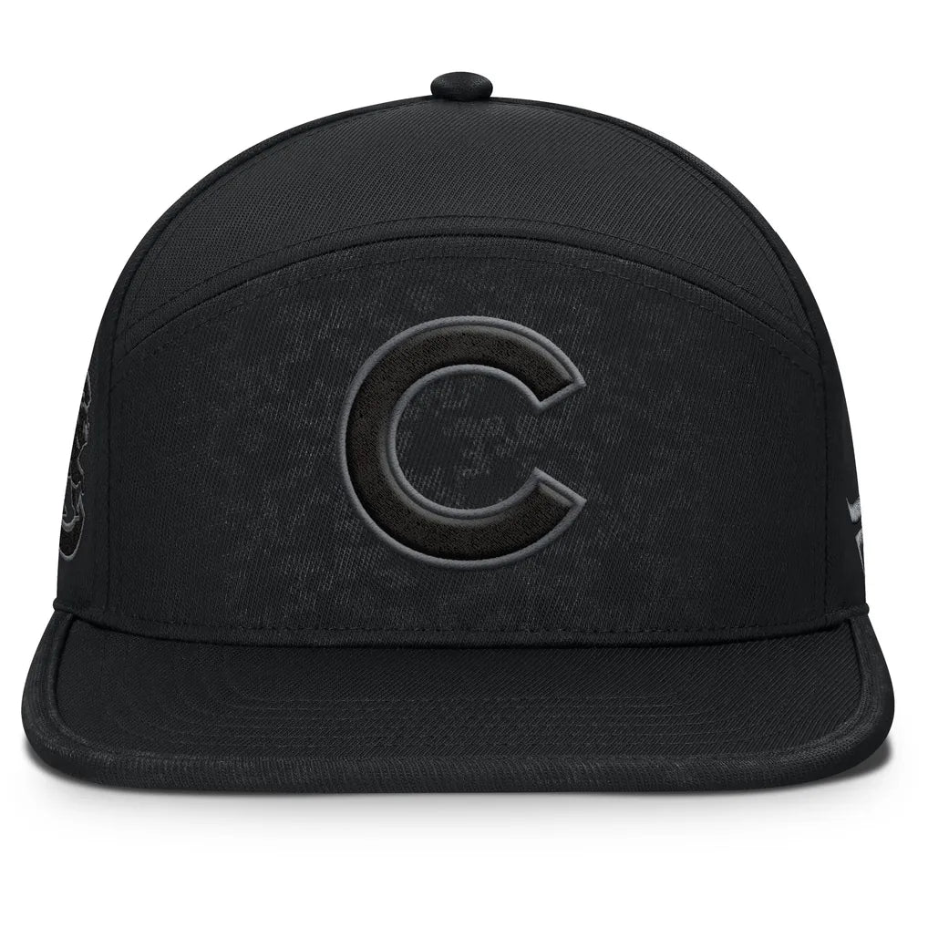Chicago Cubs Fanatics Platoon Snapback Hat - Black Techwosell