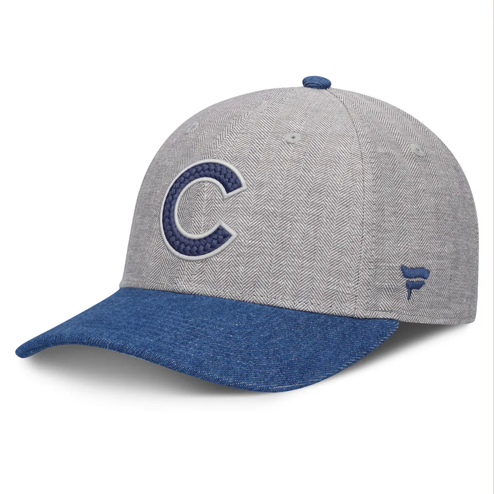 Chicago Cubs Fanatics Level Up Conduct Adjustable Hat - Gray/Denim