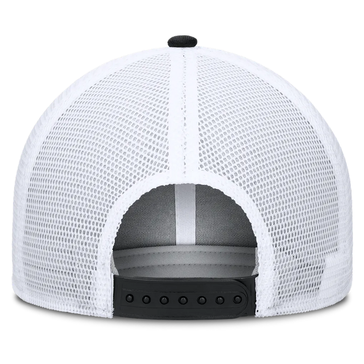 New York Yankees Nike Camo Rise Trucker Dri-FIT Adjustable Hat - Black/White