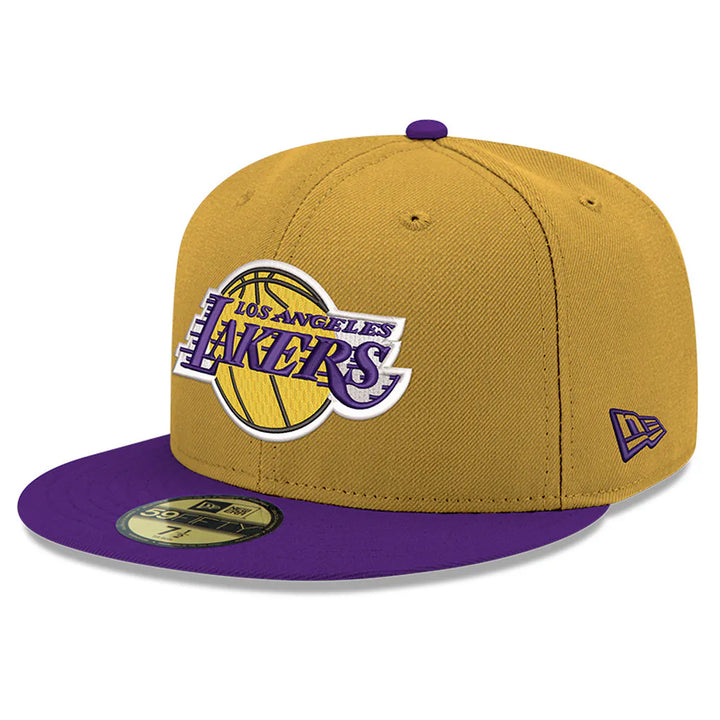 Los Angeles Lakers New Era Two-Tone 59FIFTY Fitted Hat - Gold