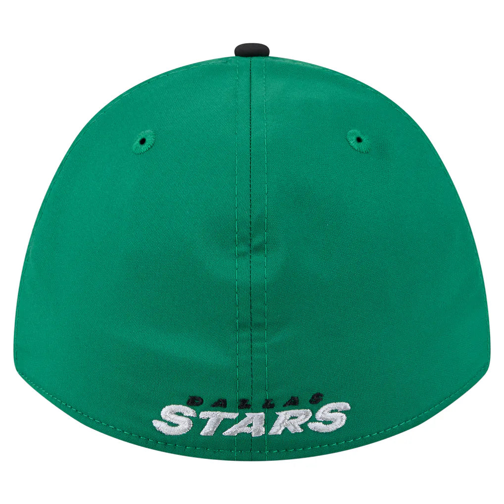 Dallas Stars New Era 2-Tone Featherweight 39THIRTY A-Frame M-Crown Flex Hat - Kelly Green/Black Techwosell