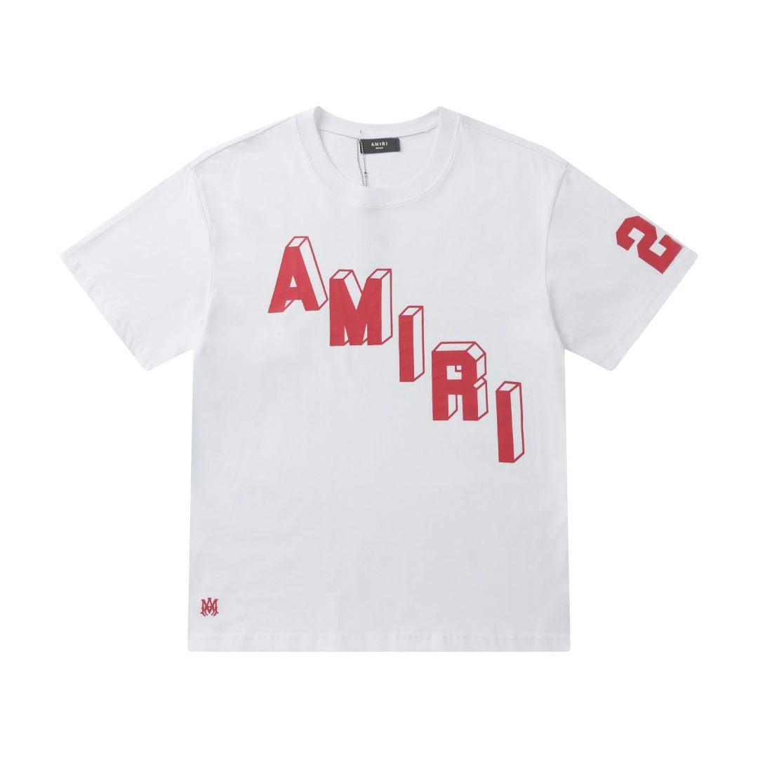Amiri 22 White T-Shirt Without Collar