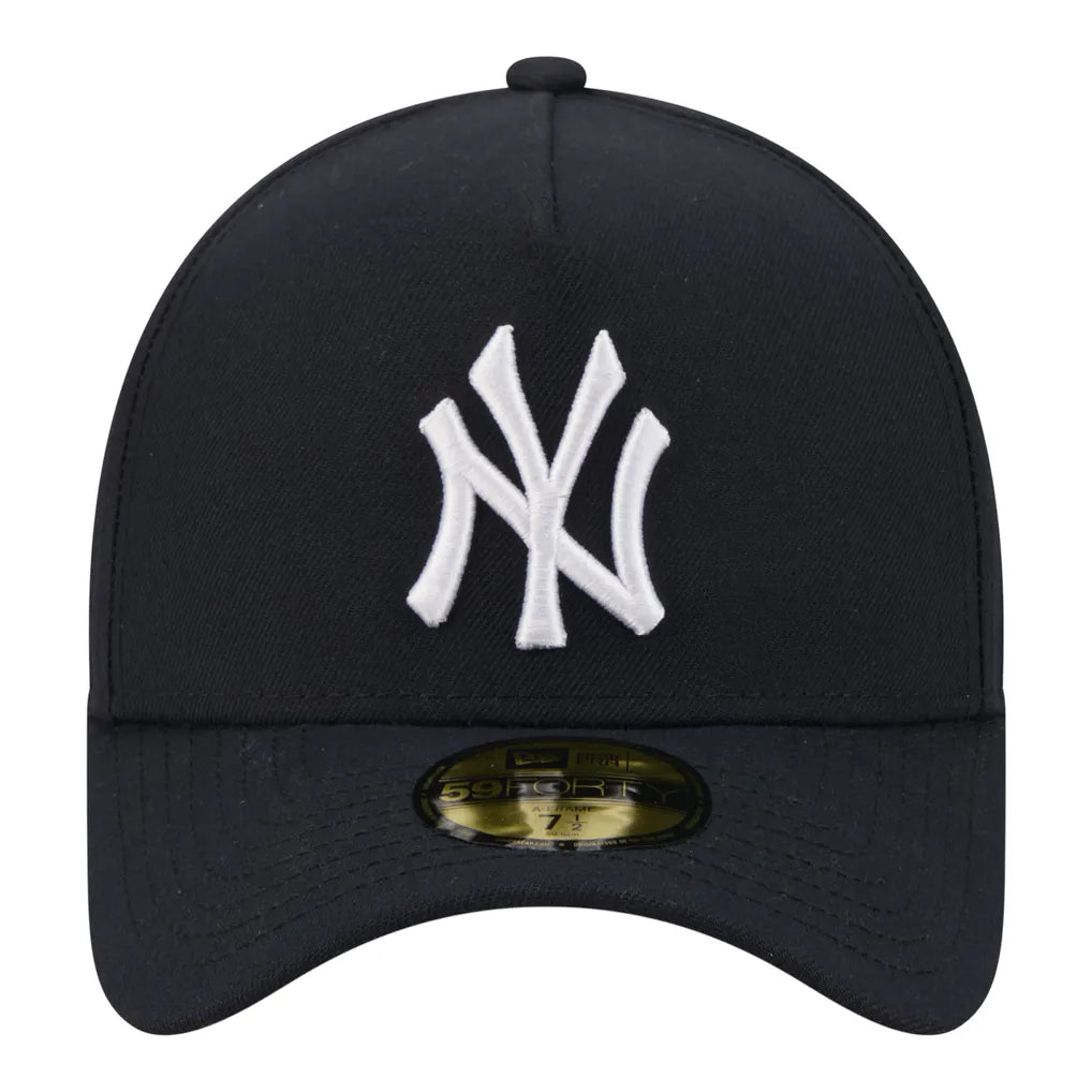 New York Yankees New Era A-Frame 59FORTY Fitted Hat - Navy Techwosell
