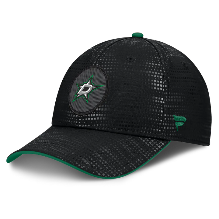 Dallas Stars Fanatics Authentic Pro Rink Debossed Stretch Fit Hat - Black