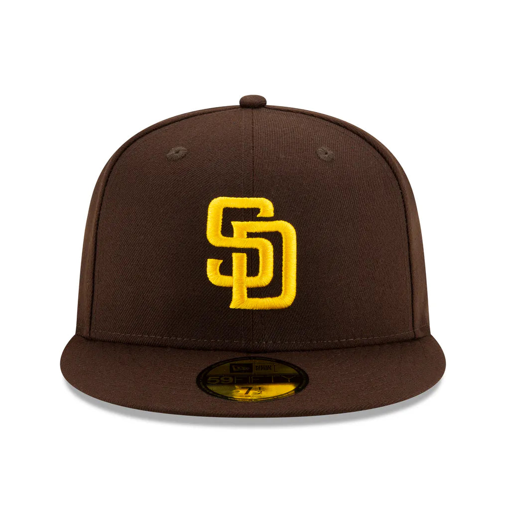 San Diego Padres New Era Authentic Collection On-Field 59FIFTY Fitted Hat - Brown Techwosell