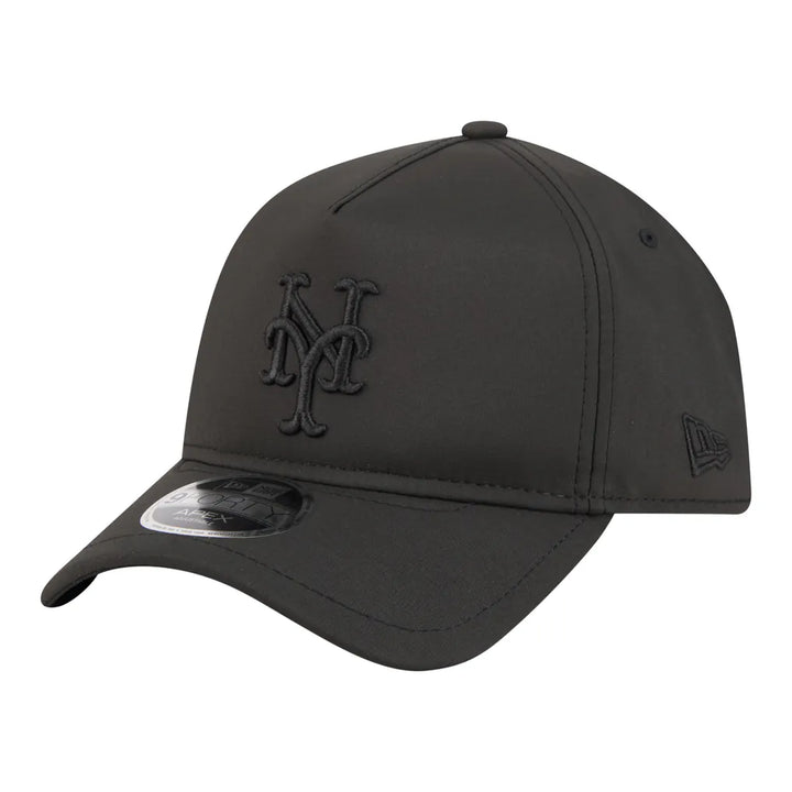 New York Mets New Era Injection Apex 9FORTY Adjustable Hat - Black