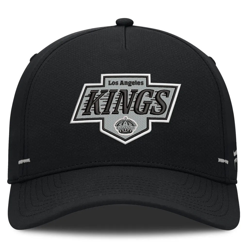 Los Angeles Kings Fanatics Authentic Pro Rink Bar Tacks A-Frame Adjustable Hat - Black Techwosell
