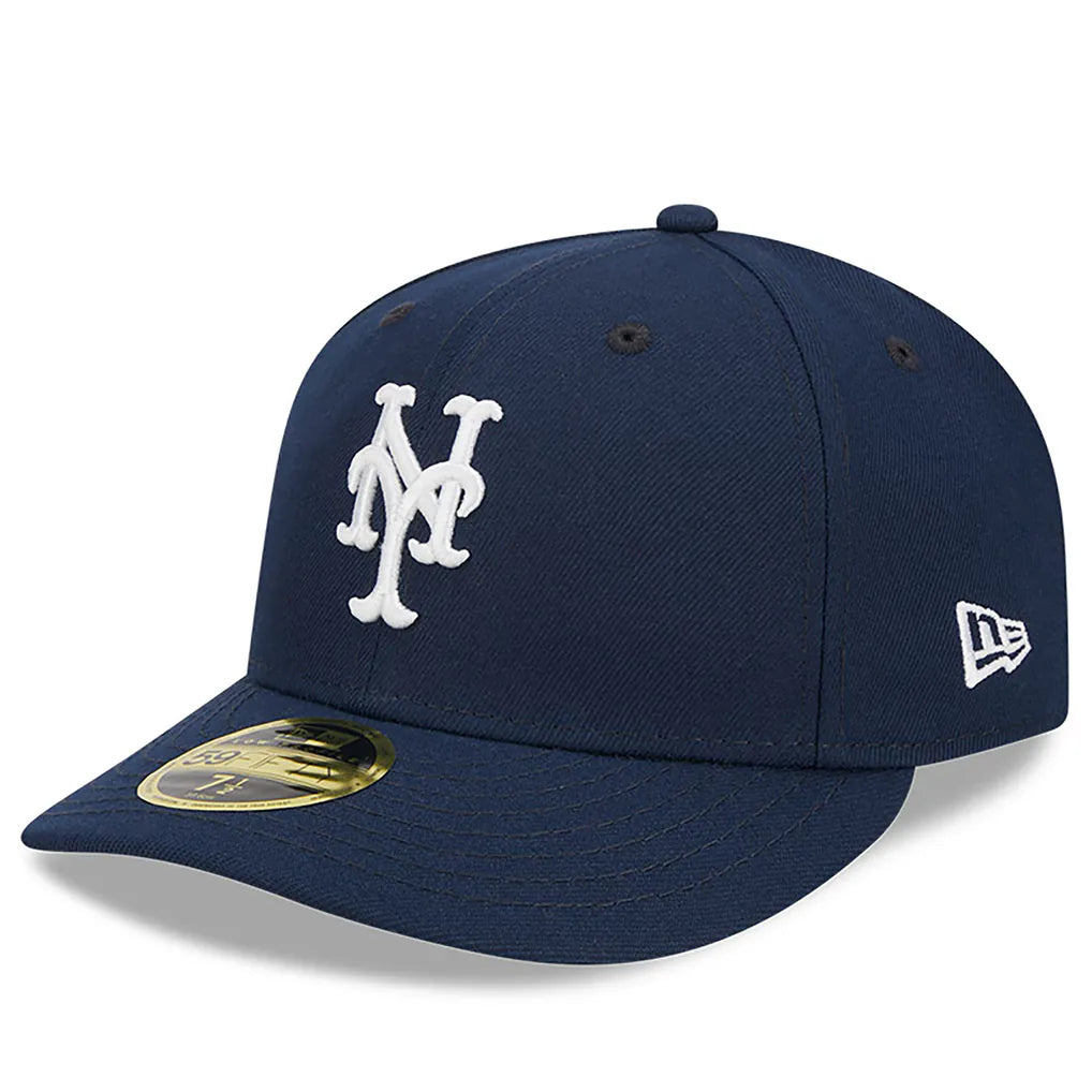 New York Mets New Era Oceanside Low Profile 59FIFTY Fitted Hat - Navy Techwosell