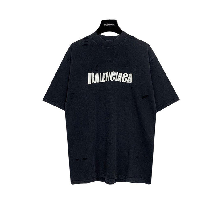 Balenciaga Black T-Shirt Without Collar