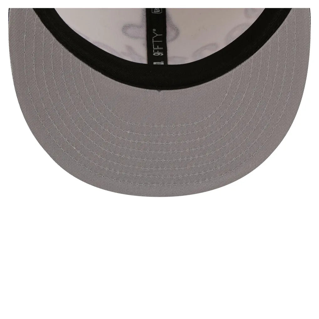 Boston Red Sox New Era Oversized Slogan 9FIFTY Snapback Hat - Cream Techwosell