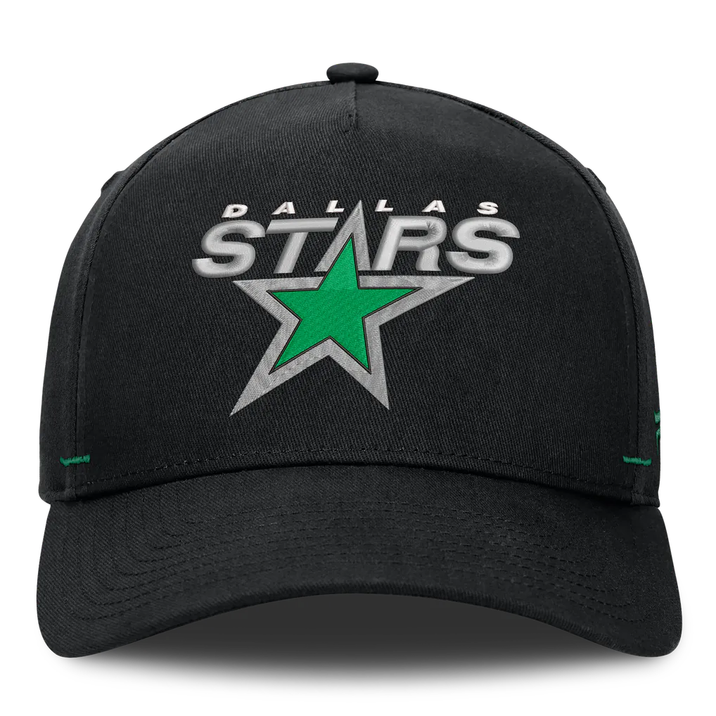 Dallas Stars Fanatics Alternate Authentic Pro Rink A-Frame Adjustable Hat - Black