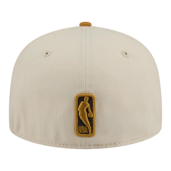 Boston Celtics New Era Two-Tone Color Pack 59FIFTY Fitted Hat - Cream/Tan