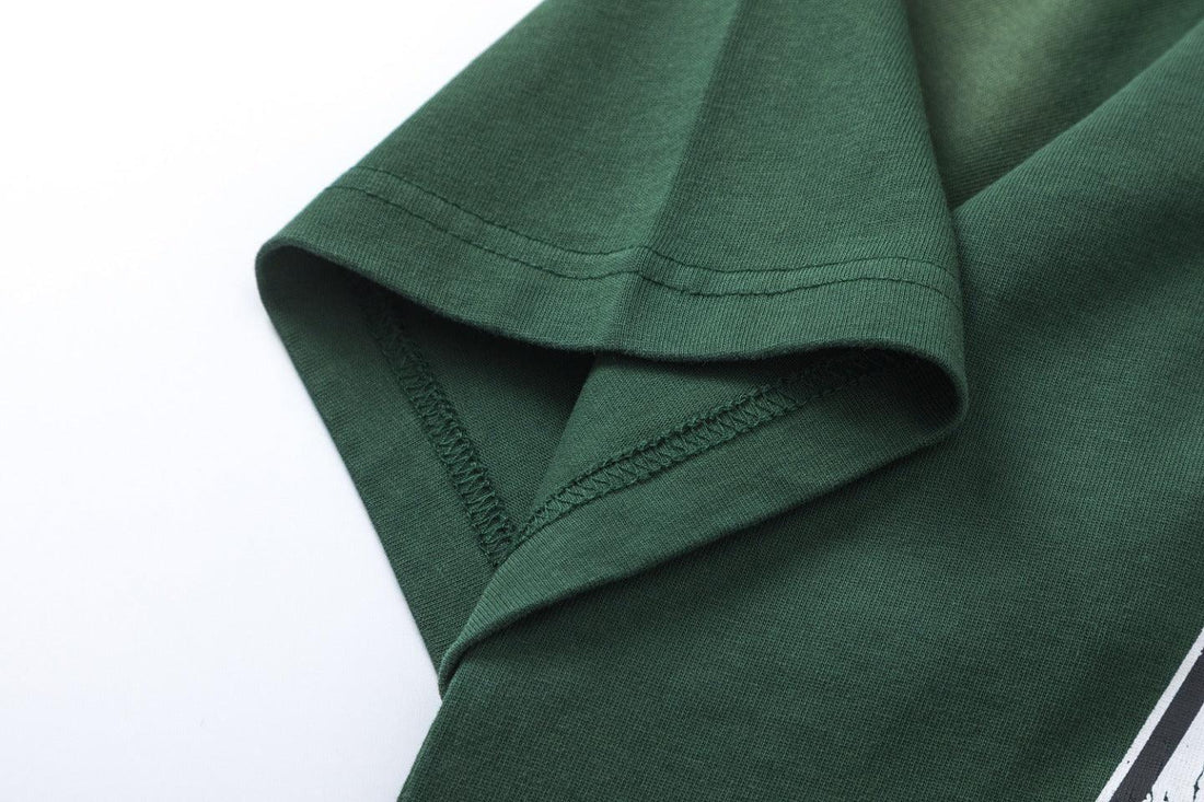 Amiri Lion Green T-Shirt Without Collar Techwosell