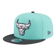 Chicago Bulls New Era Color Pack Two-Tone 9FIFTY Snapback Hat - Turquoise/Charcoal Techwosell