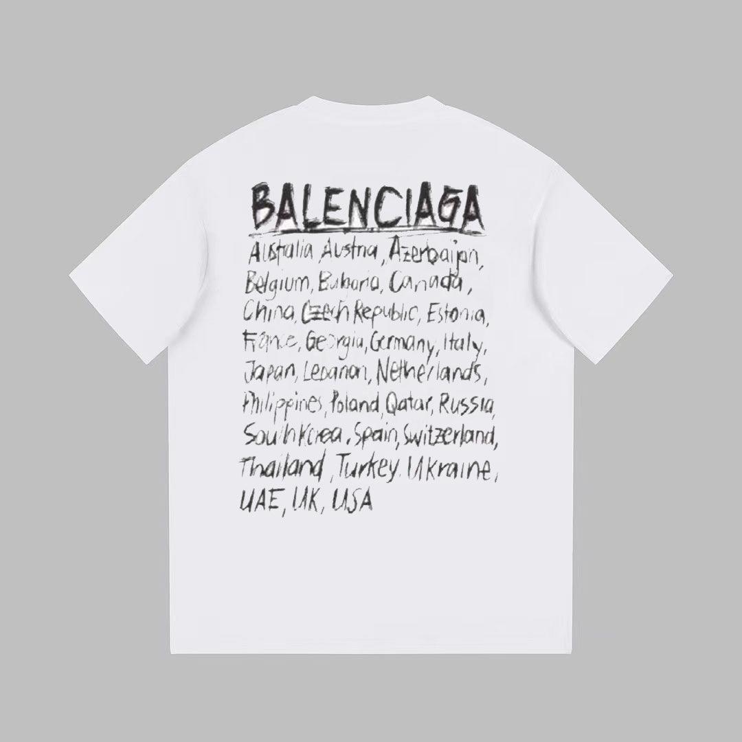 Balenciaga White T-Shirt Without Collar Techwosell