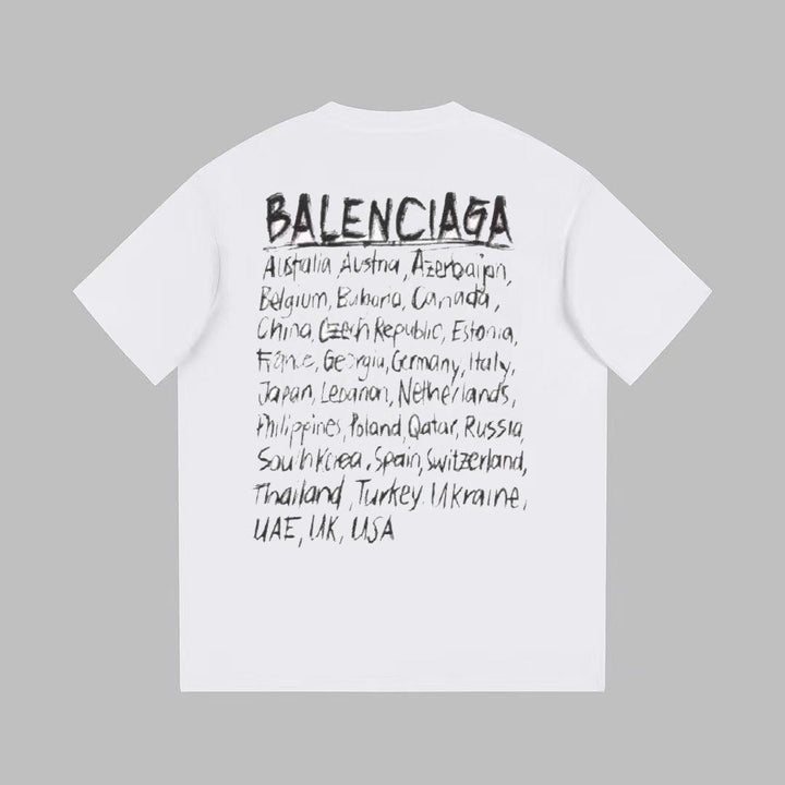 Balenciaga White T-Shirt Without Collar