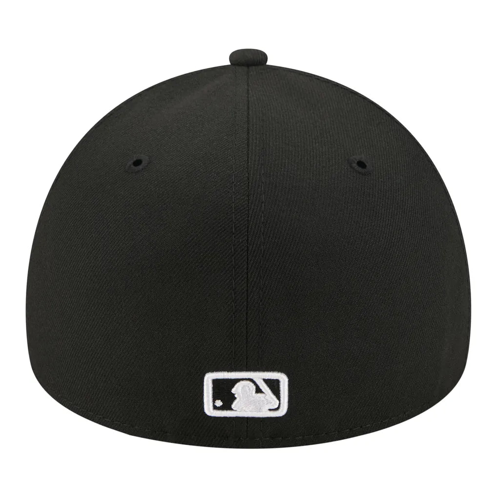 Los Angeles Dodgers New Era A-Frame 59FORTY Fitted Hat - Black Techwosell