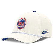 New York Mets Nike Cooperstown Rise Adjustable Hat - Cream Techwosell