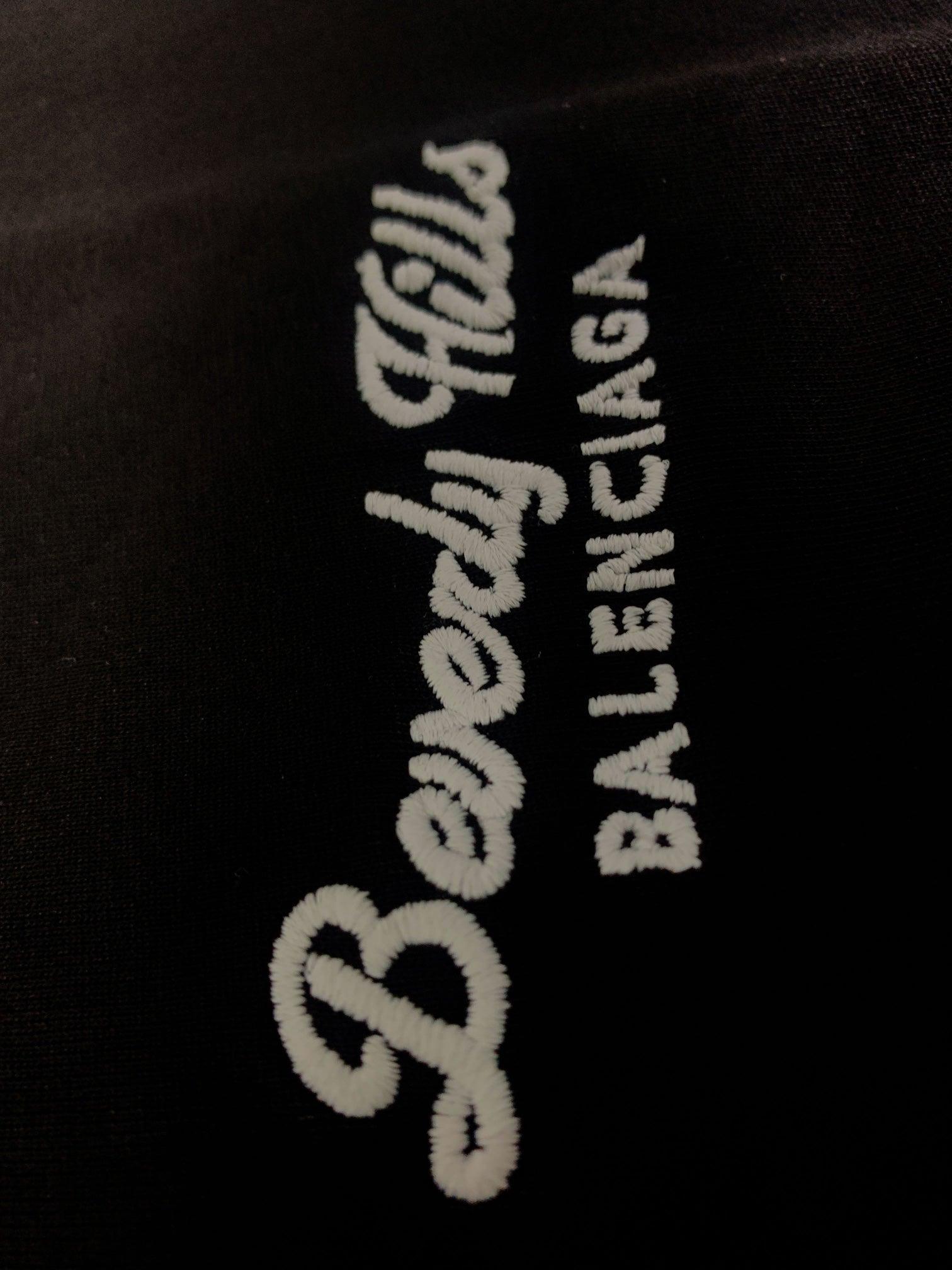 Balenciaga Black T-Shirt Without Collar