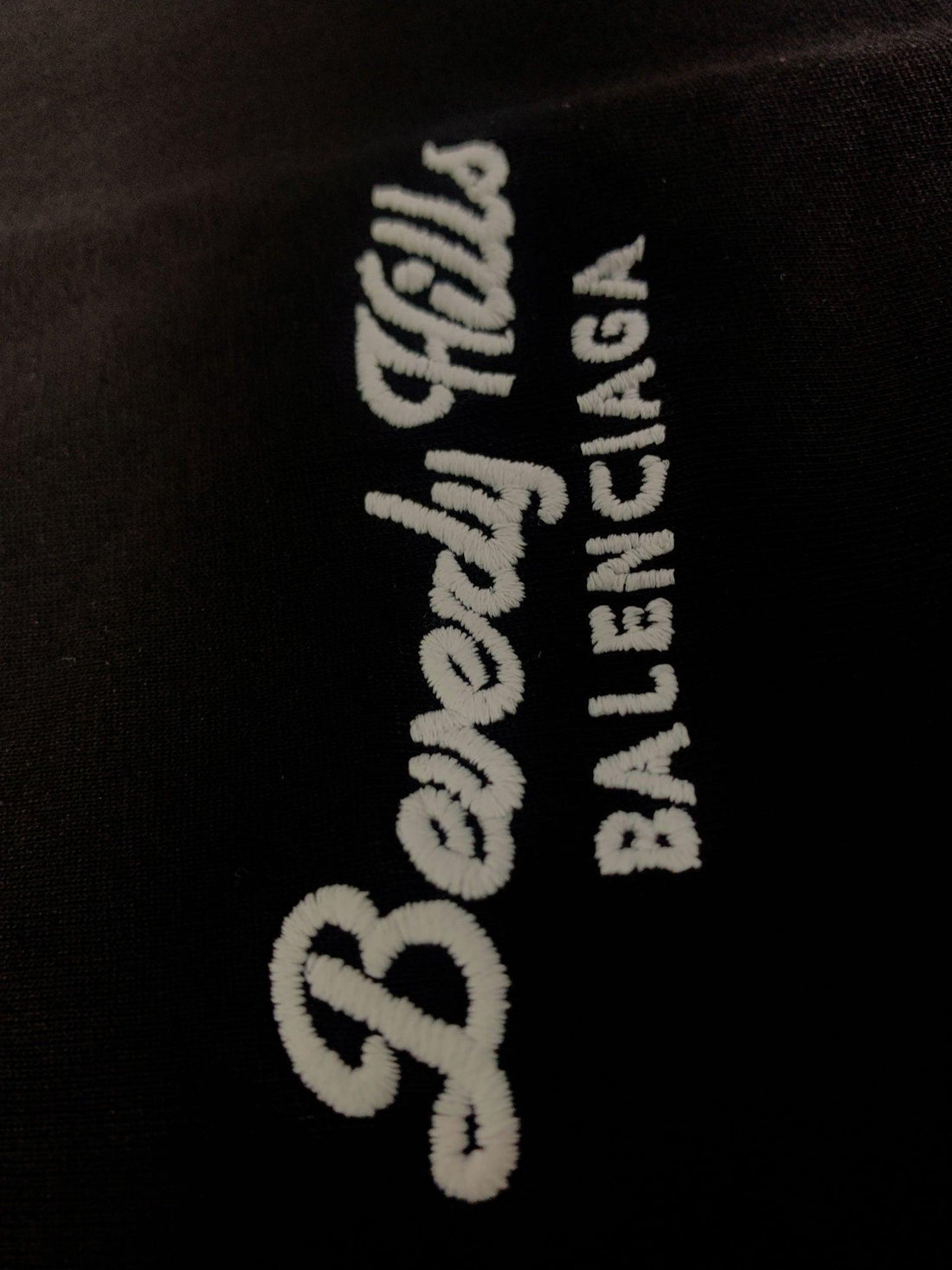 Balenciaga Black T-Shirt Without Collar Techwosell