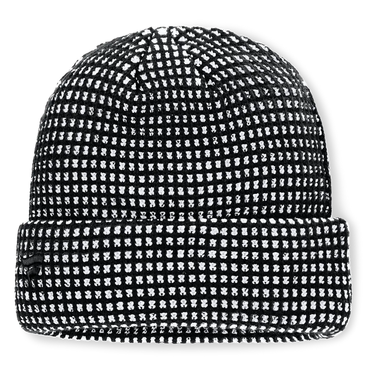 Boston Bruins Fanatics Fundamental Scheme Ribbed Cuffed Knit Hat - Black