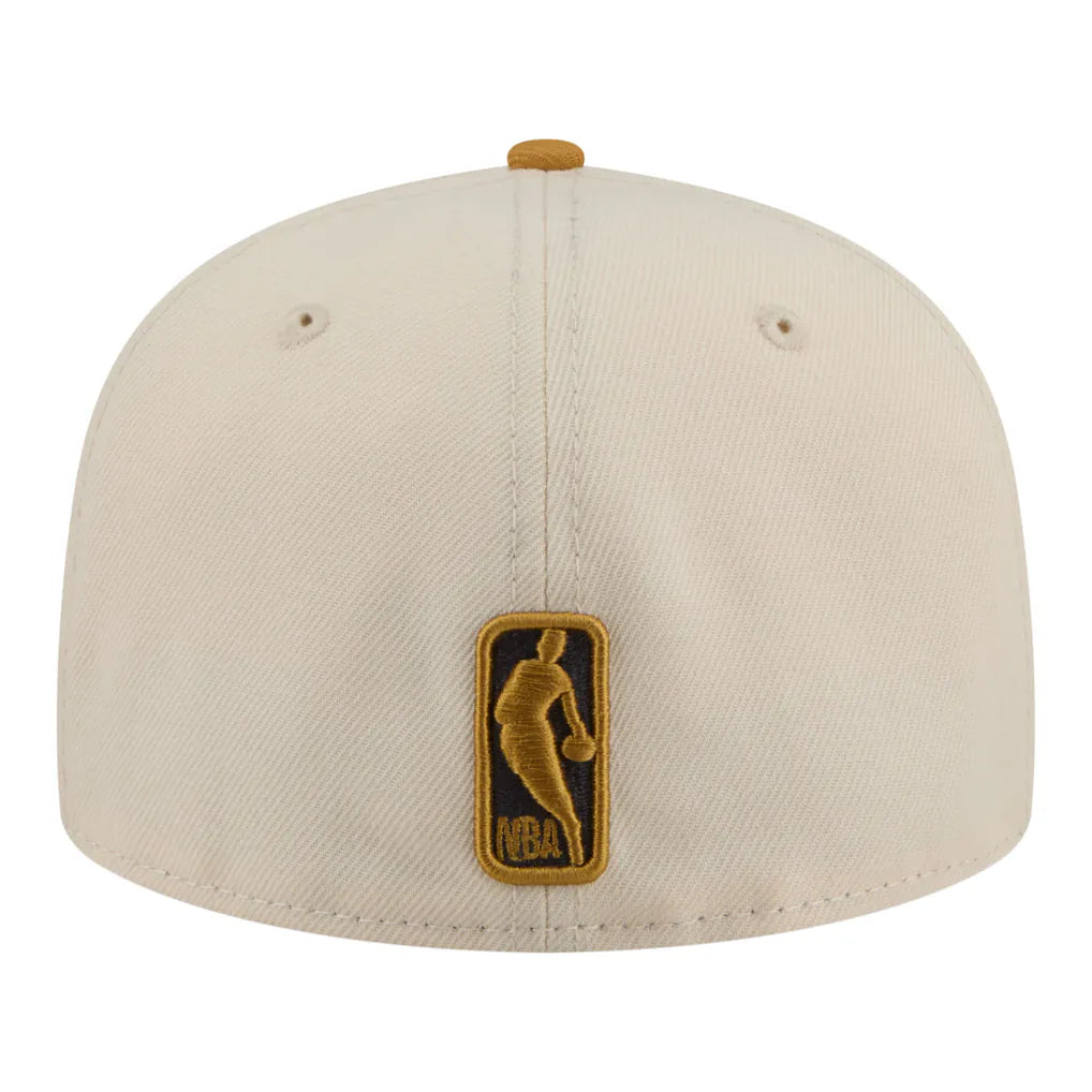 Chicago Bulls New Era Two-Tone Color Pack 59FIFTY Fitted Hat - Cream/Tan Techwosell