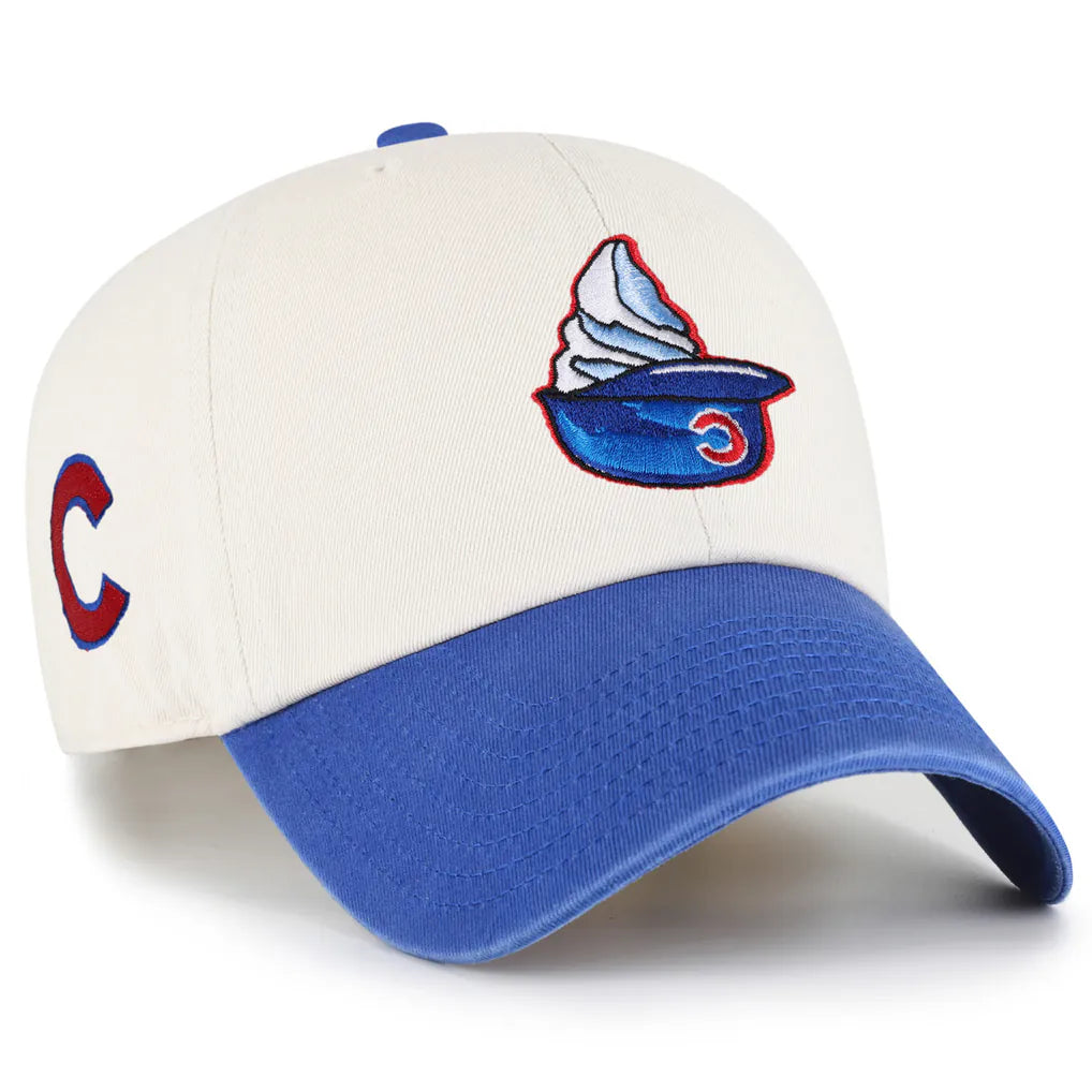 Chicago Cubs '47 Unisex Single Swirl Ice Cream Helmet 2.0 Clean Up Adjustable Hat - Natural Techwosell