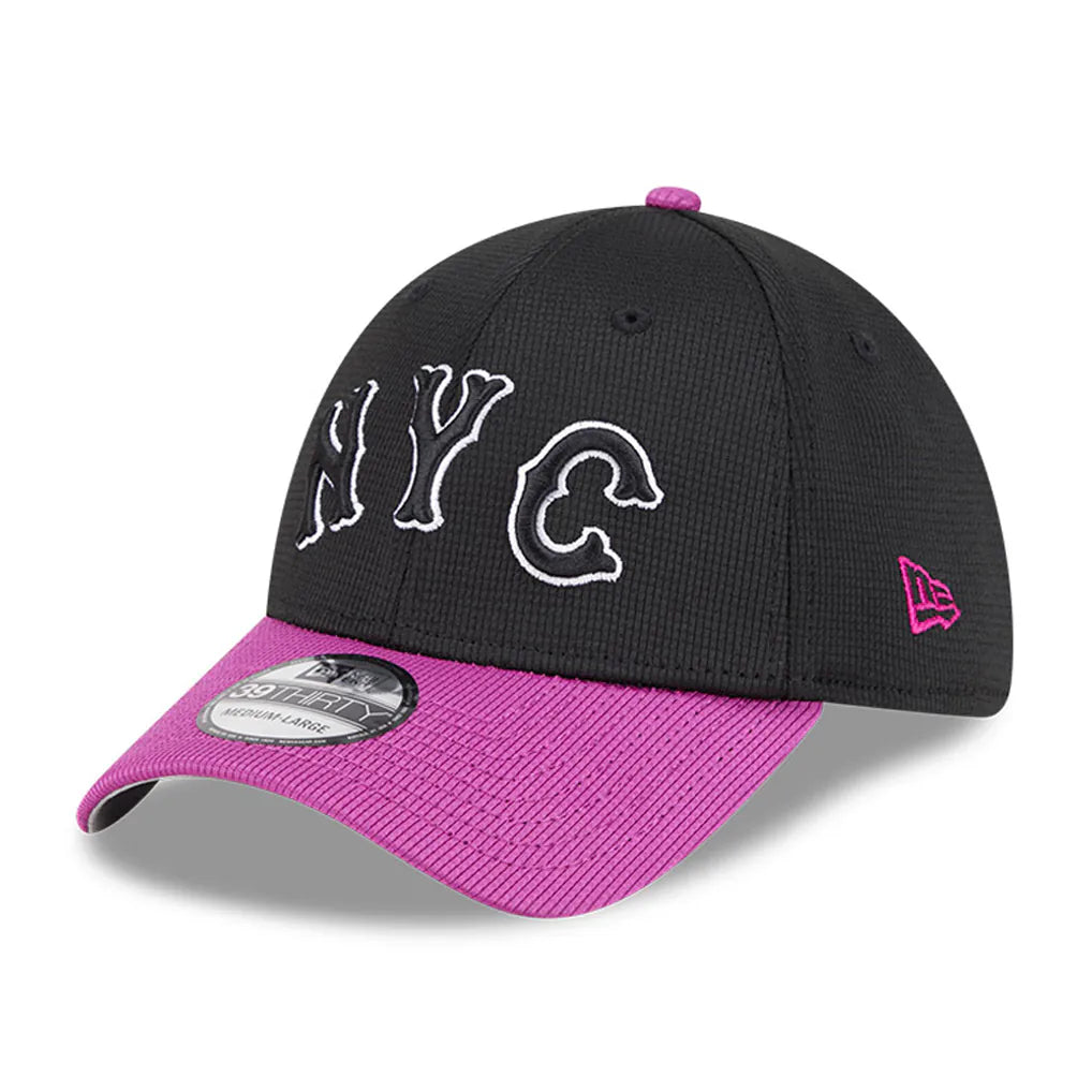 New York Mets New Era City Connect Batting Practice 39THIRTY Flex Hat - Charcoal/Purple