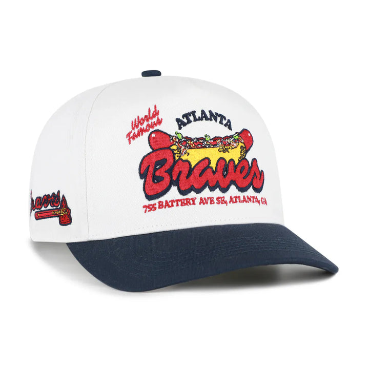 Atlanta Braves '47 Glizzy Collection Hitch Adjustable Hat - White/Navy