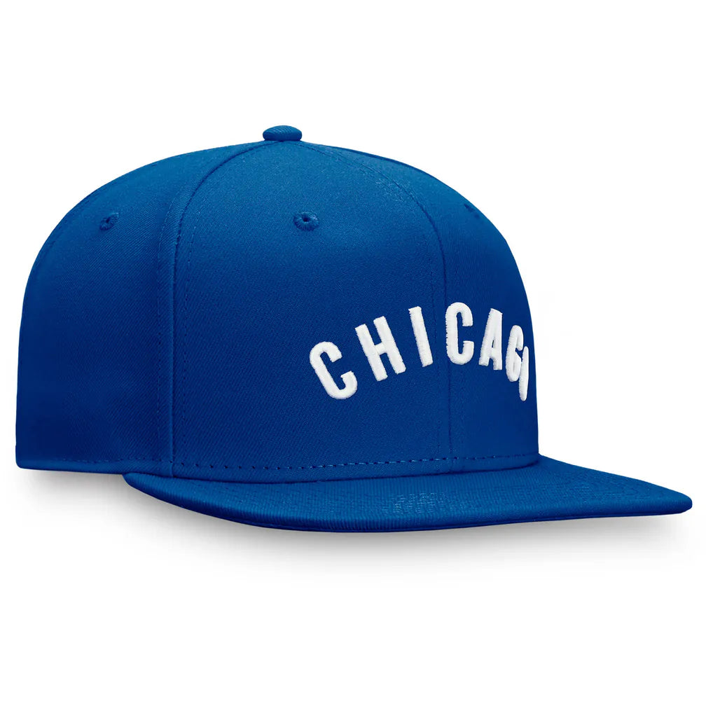 Chicago Cubs Fanatics Cooperstown Collection Fitted Hat - Royal Techwosell