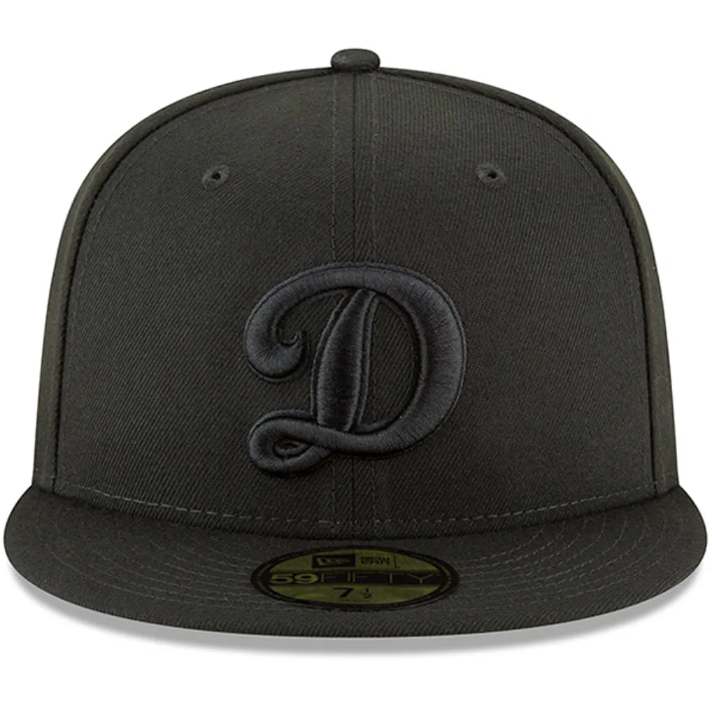 Los Angeles Dodgers New Era Secondary Logo Basic 59FIFTY Fitted Hat - Black