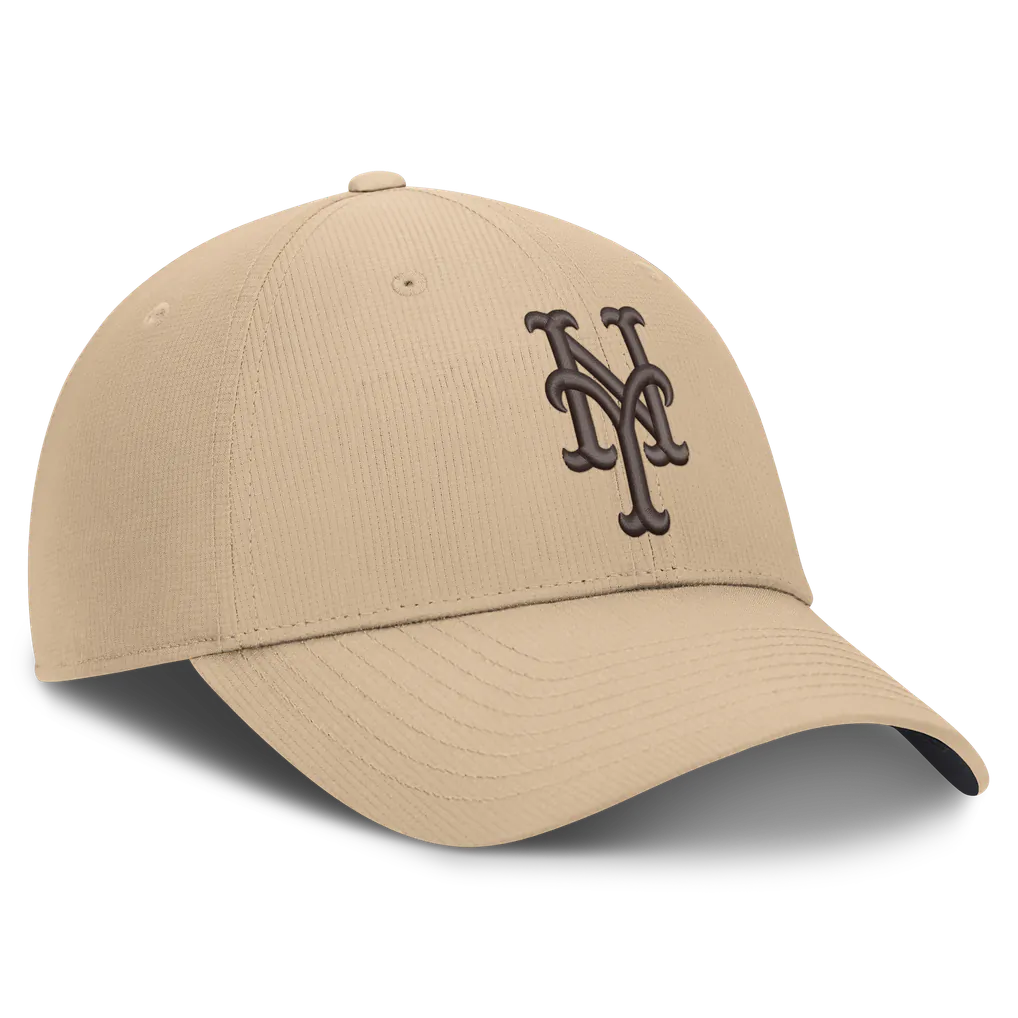 New York Mets Nike Desert Ripstop Club Adjustable Hat - Khaki Techwosell