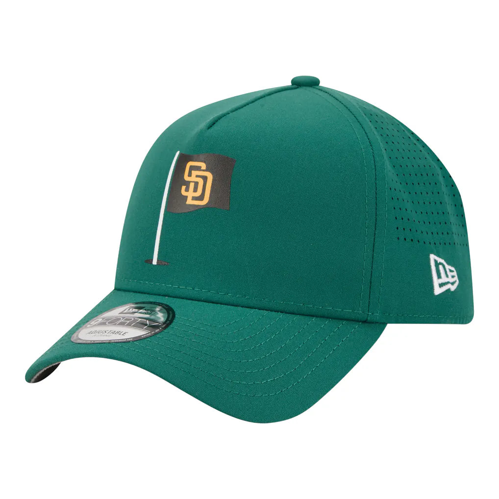San Diego Padres New Era Pin Seeker 9FORTY A-Frame Adjustable Hat - Green