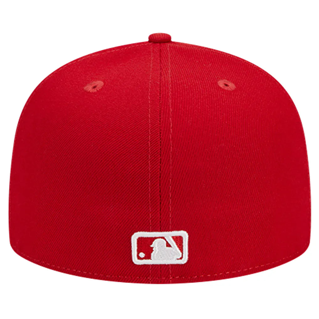 New York Mets New Era Logo 59FIFTY Fitted Hat - Red