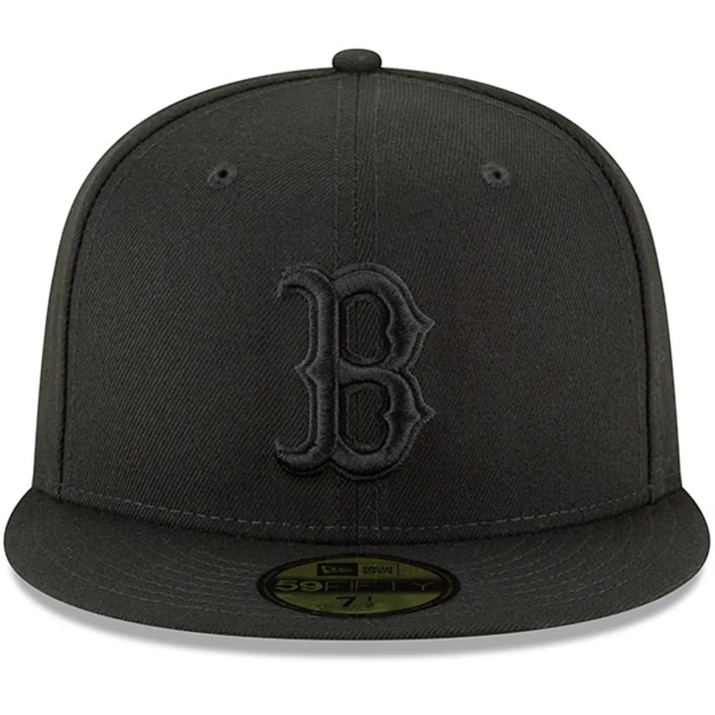 Boston Red Sox New Era Primary Logo Basic 59FIFTY Fitted Hat - Black Techwosell