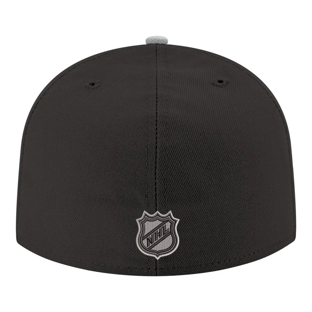 Los Angeles Kings New Era Core Logo Two-Tone 59FIFTY Fitted Hat - Black Techwosell