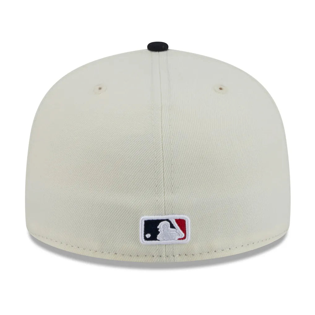 Atlanta Braves New Era Blossom 59FIFTY Fitted Hat - White/Navy Techwosell