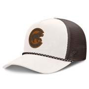 Chicago Cubs Fanatics Level Up Bronco Adjustable Trucker Hat - Cream/Brown Techwosell
