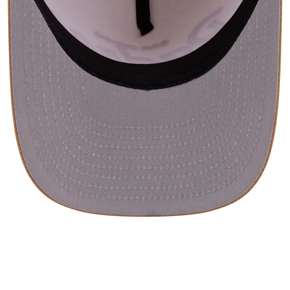 San Diego Padres New Era Herringbone 9FIFTY A-Frame Snapback Hat - Cream Techwosell