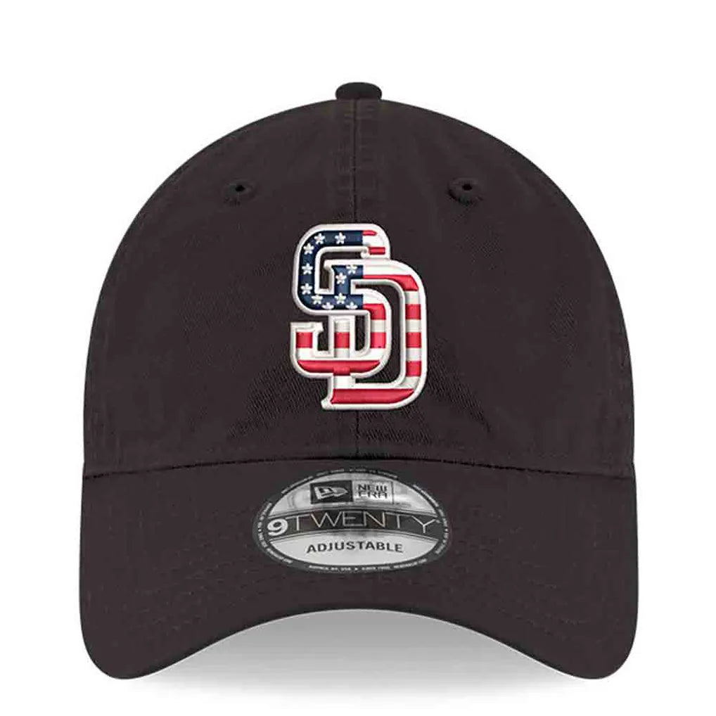 San Diego Padres New Era America 250 9TWENTY Adjustable Hat - Black