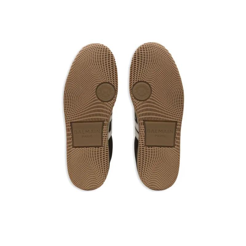 BALMAIN Logo patch Leather Sneakers Techwosell