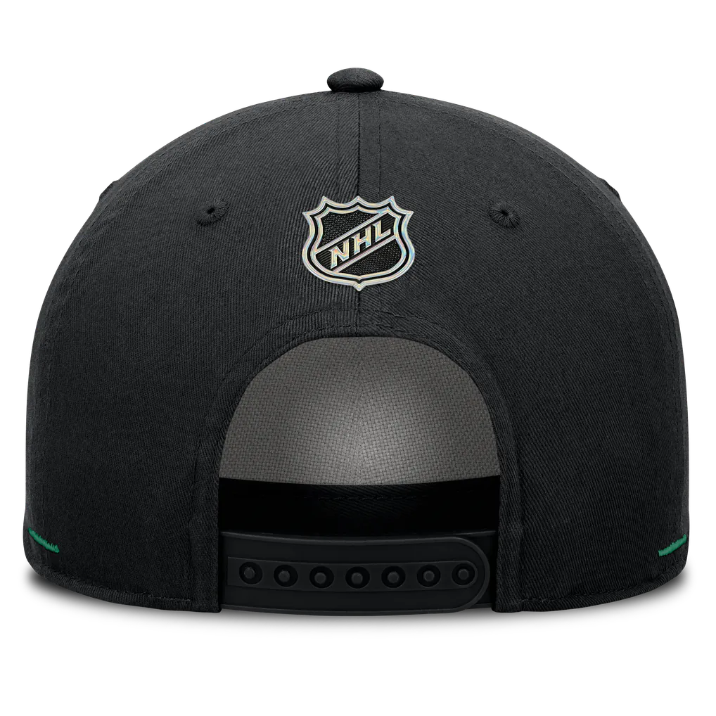 Dallas Stars Fanatics Alternate Authentic Pro Rink A-Frame Adjustable Hat - Black Techwosell