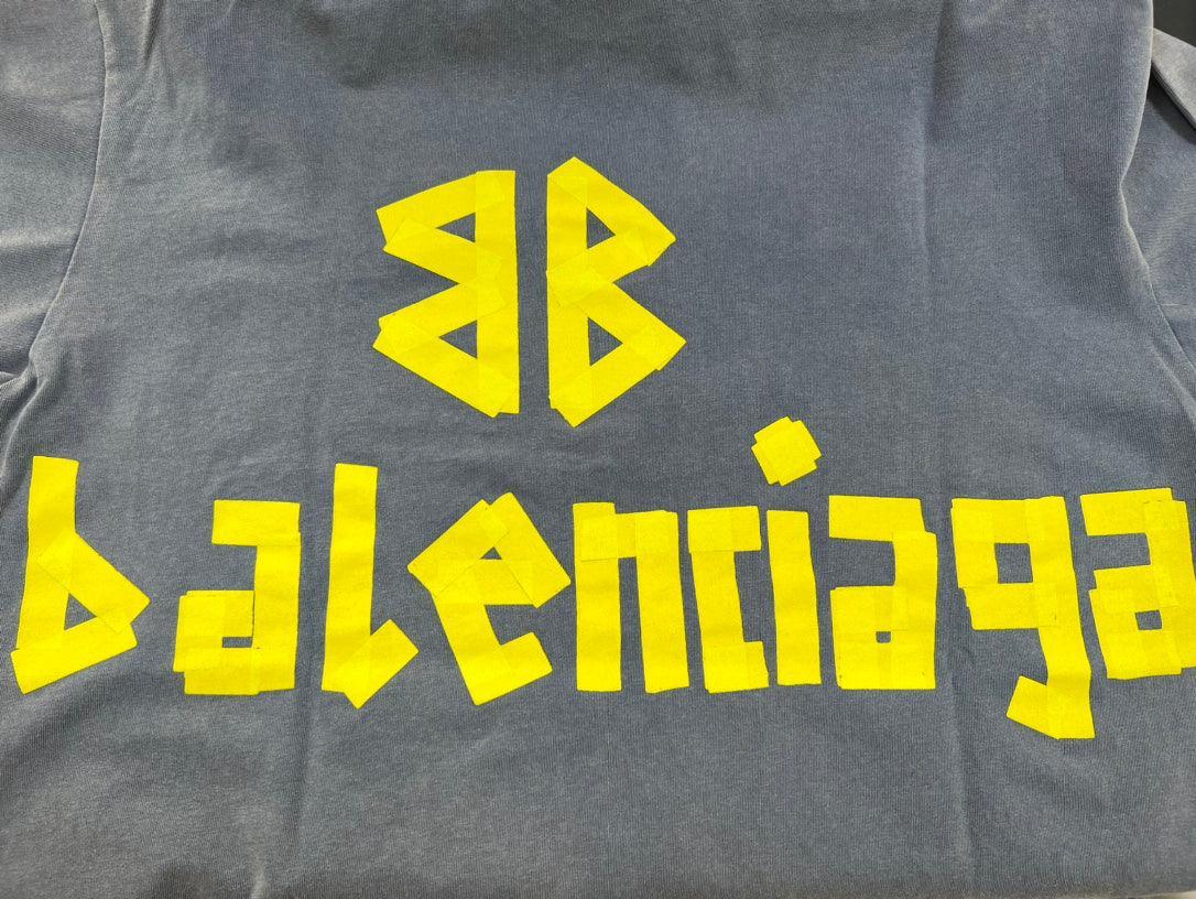 Balenciaga Blue Tape Type T-Shirt Techwosell
