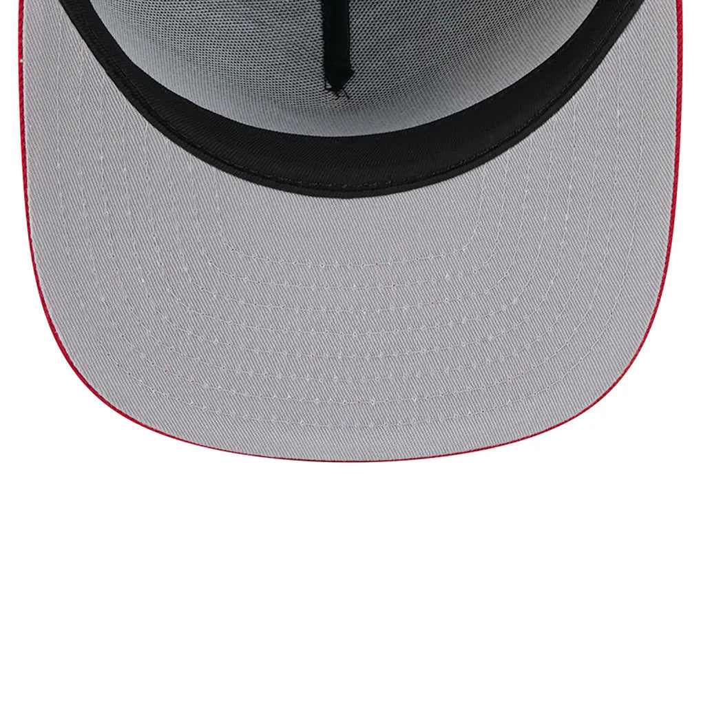 Atlanta Braves New Era Chenille Gradient A-Frame 9FIFTY Snapback Hat - Navy/Red