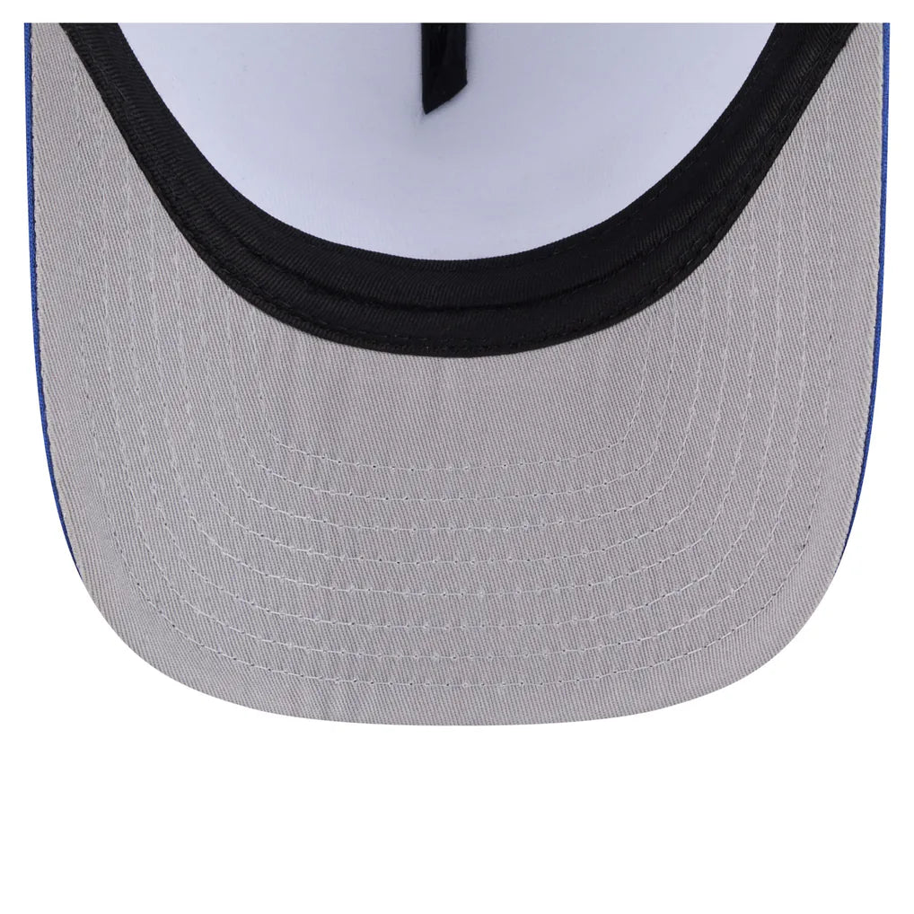 New York Mets New Era Foodie A-Frame 9FIFTY Trucker Snapback Hat - White/Royal