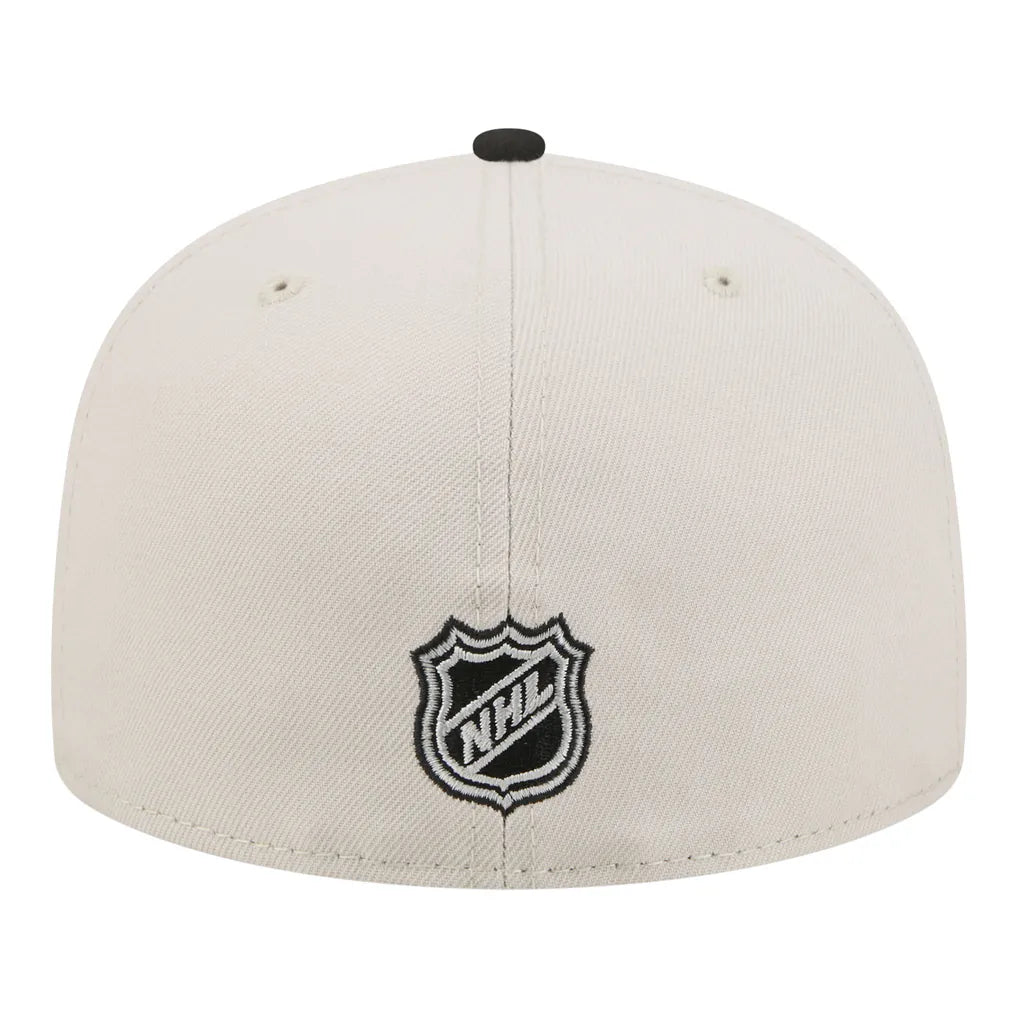 Los Angeles Kings New Era Localized City Icon 59FIFTY Fitted Hat - Tan/Black Techwosell