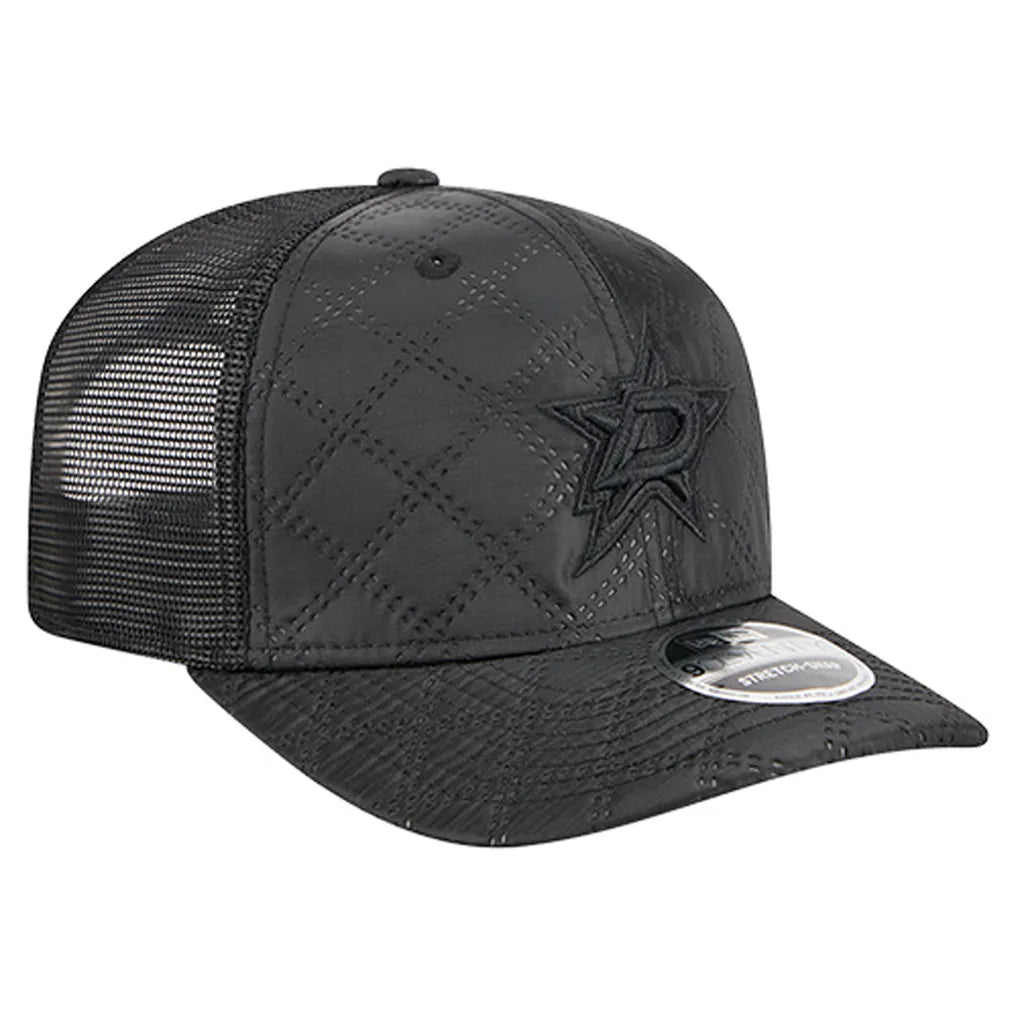 Dallas Stars New Era Quilted Nylon 9SEVENTY Adjustable Trucker Hat - Black