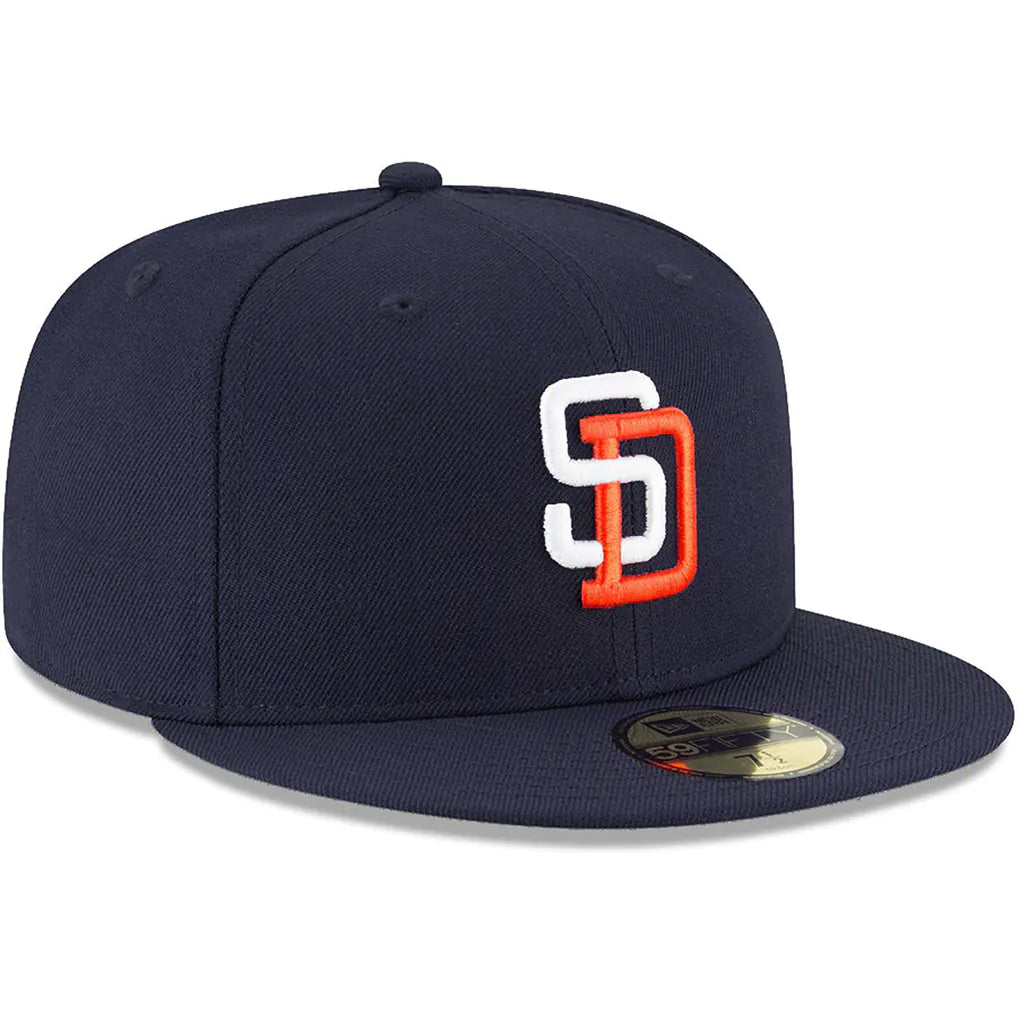 San Diego Padres New Era Cooperstown Collection Wool 59FIFTY Fitted Hat - Navy