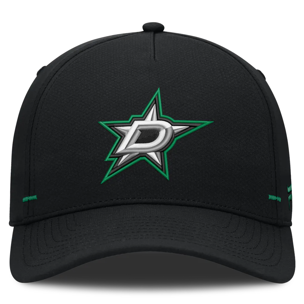 Dallas Stars Fanatics Authentic Pro Rink Bar Tacks A-Frame Adjustable Hat - Black
